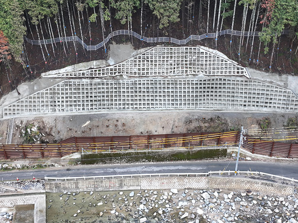 法面保護事業：京都郡みやこ町犀川上伊良原